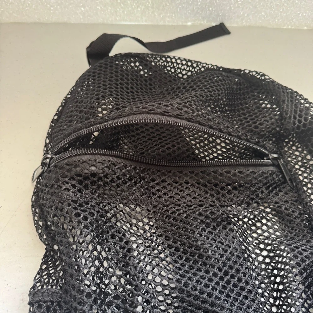 Black Mesh Backpack